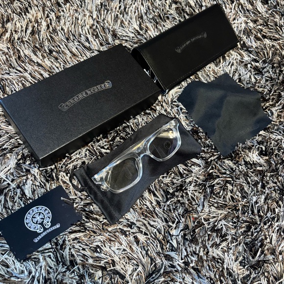 Chrome Hearts Vagillionaire Glasses Transparent S Frame (Lens Anti Blue) - Picture 2 of 4